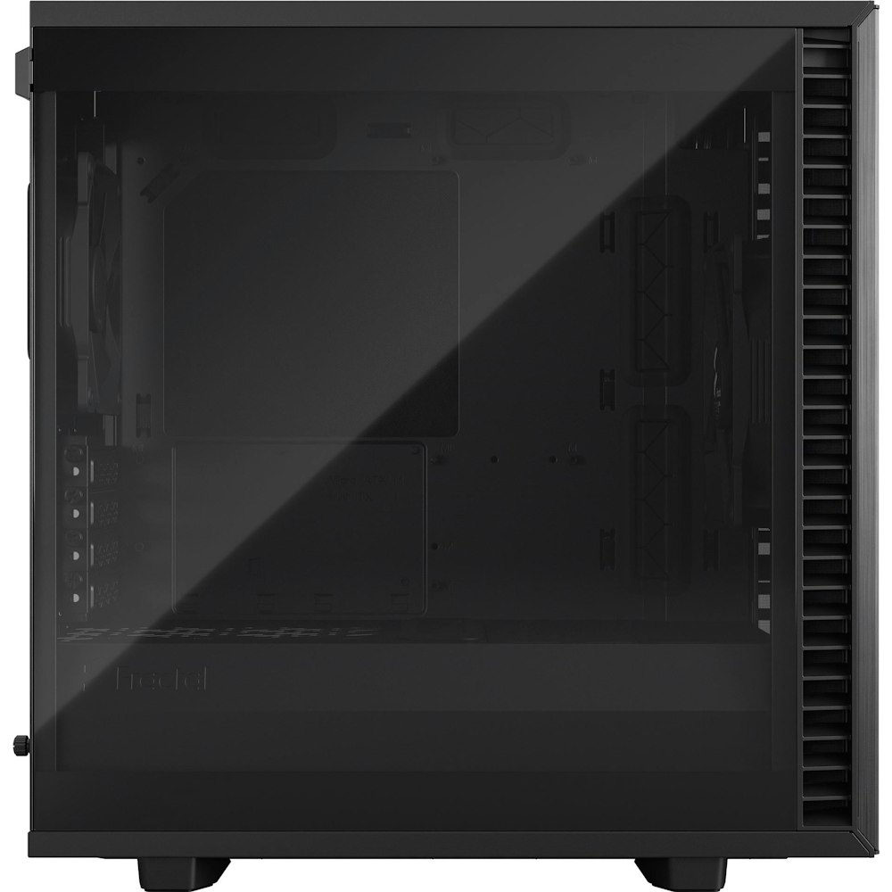 A large main feature product image of Fractal Design Define 7 Mini Black Tempered Glass Light Tint mATX Case
