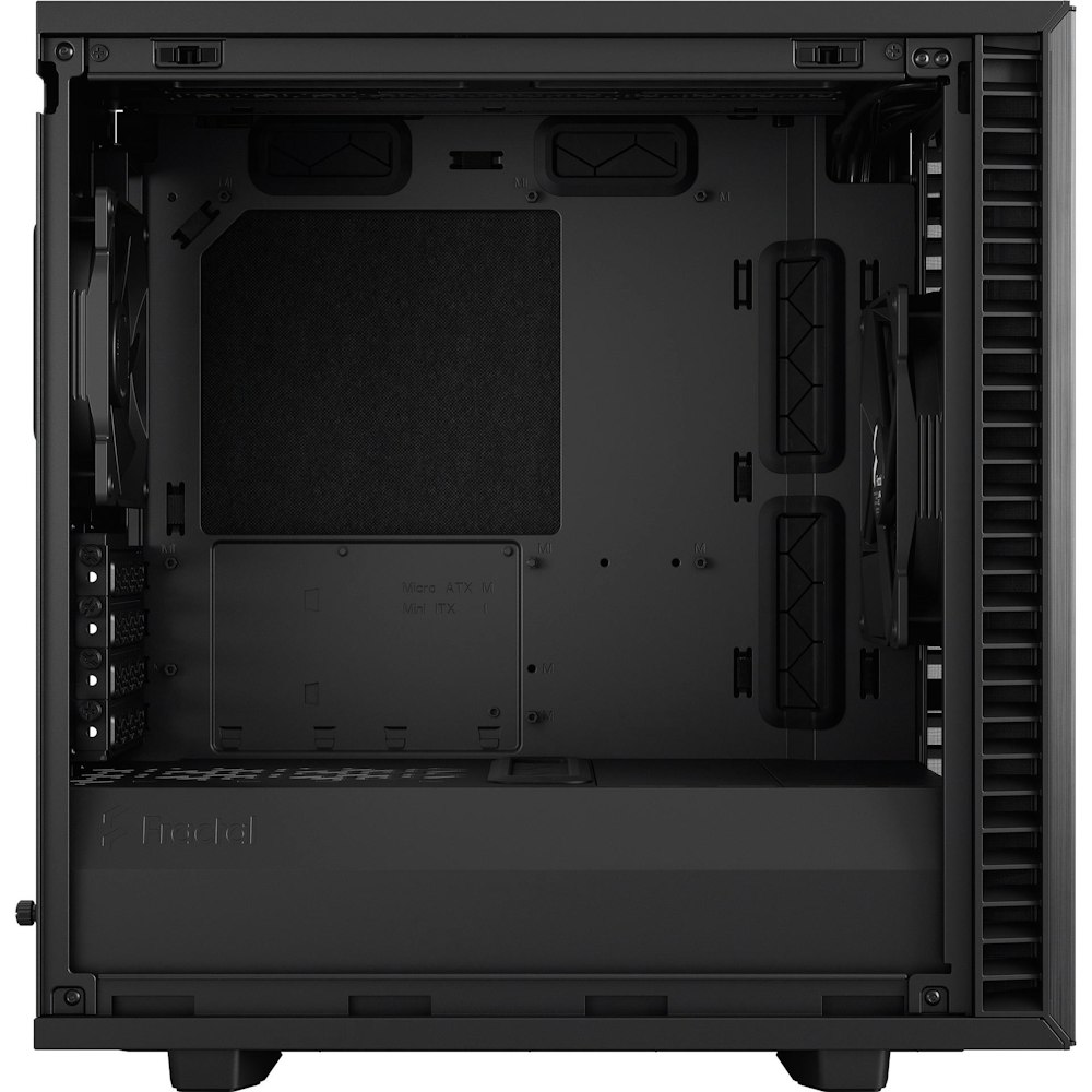 A large main feature product image of Fractal Design Define 7 Mini TG Light Tint Micro Tower Case - Black
