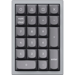 Product image of Keychron Q0 RGB Mechanical Hot-Swappable Number Pad - Silver Grey (Brown Switch) - Click for product page of Keychron Q0 RGB Mechanical Hot-Swappable Number Pad - Silver Grey (Brown Switch)