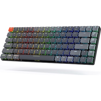 Product image of Keychron K3v2 - 75% Low Profile RGB Wireless Mechanical Keyboard - Black (Gateron Optical Red Switch) - Click for product page of Keychron K3v2 - 75% Low Profile RGB Wireless Mechanical Keyboard - Black (Gateron Optical Red Switch)