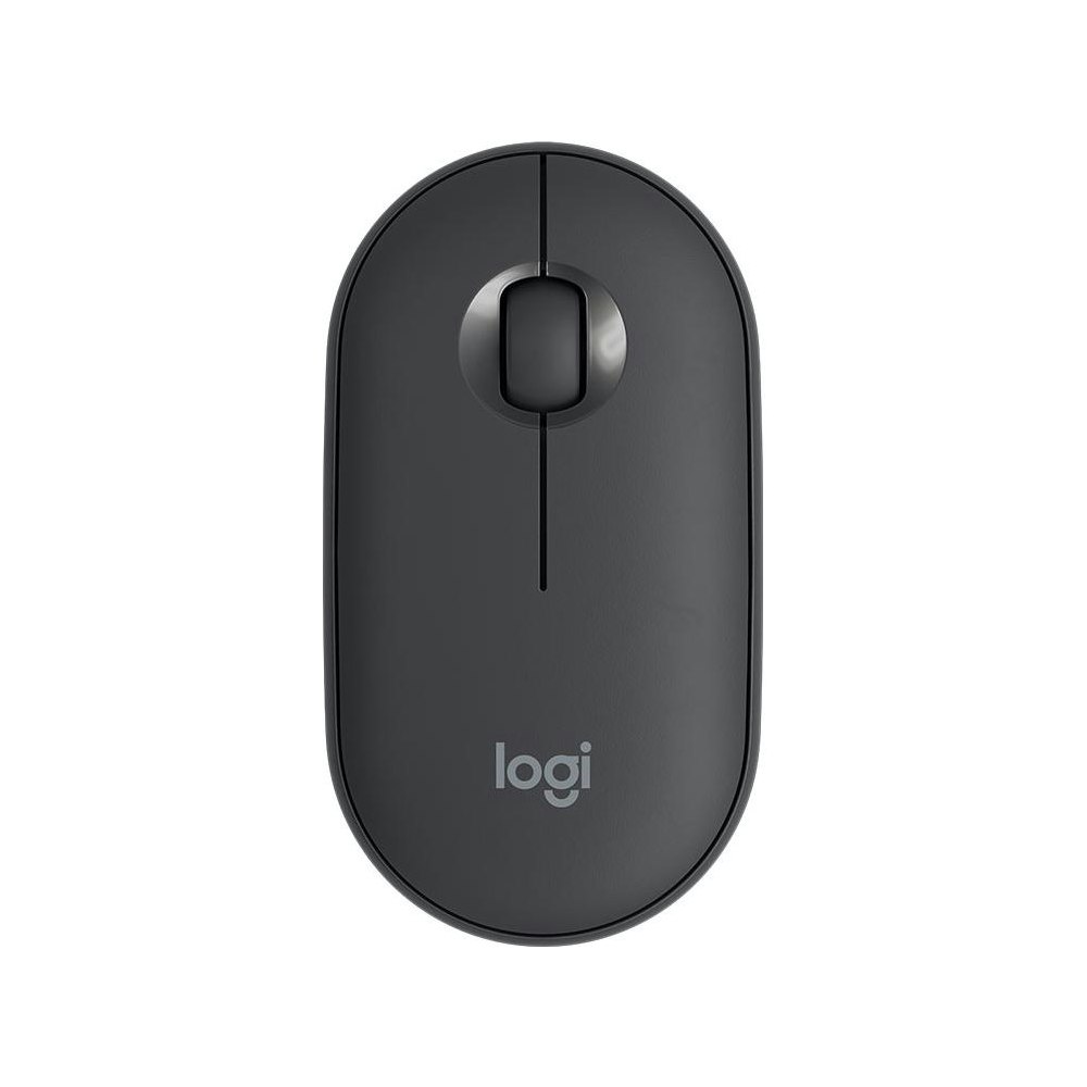 A large main feature product image of Logitech Pebble M350 Wireless Mouse - Graphite