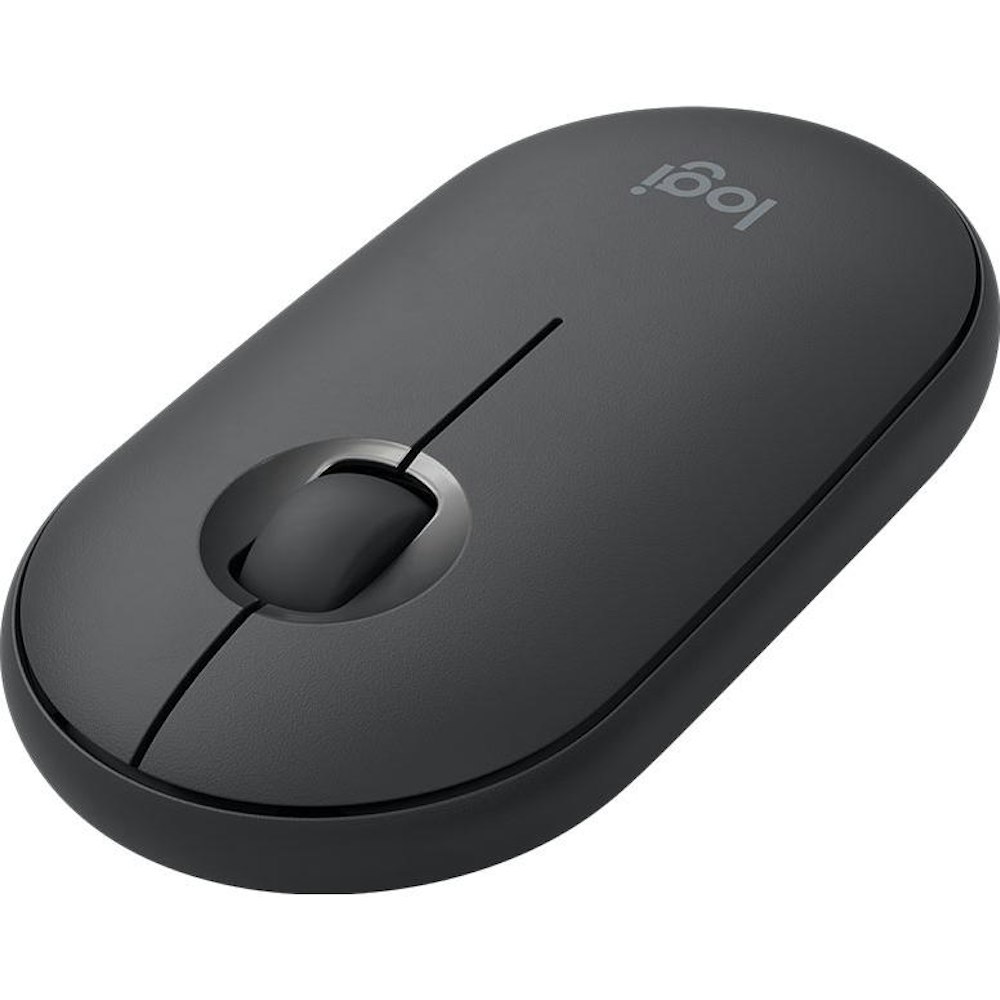 A large main feature product image of Logitech Pebble M350 Wireless Mouse - Graphite