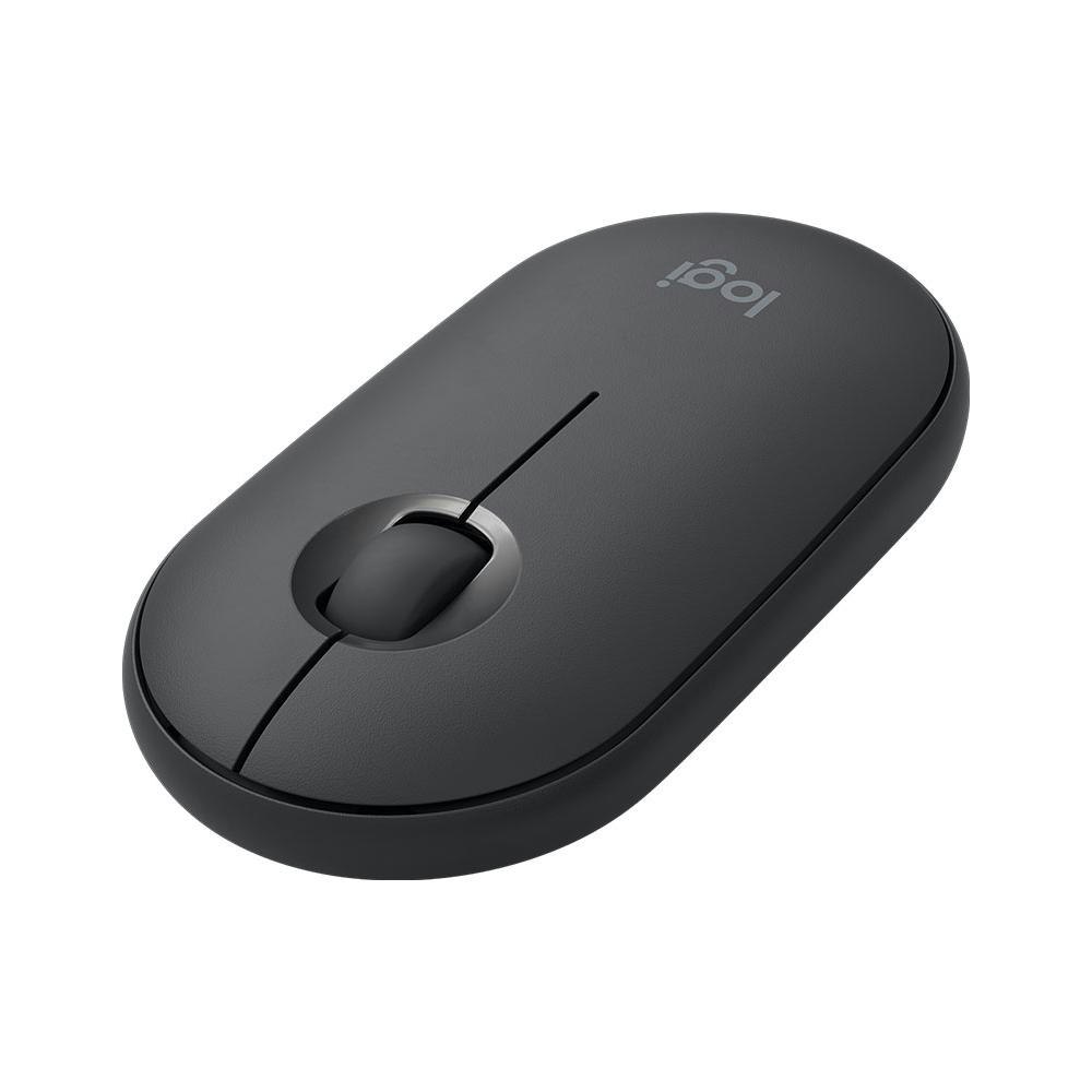 A large main feature product image of Logitech Pebble M350 Wireless Mouse - Graphite