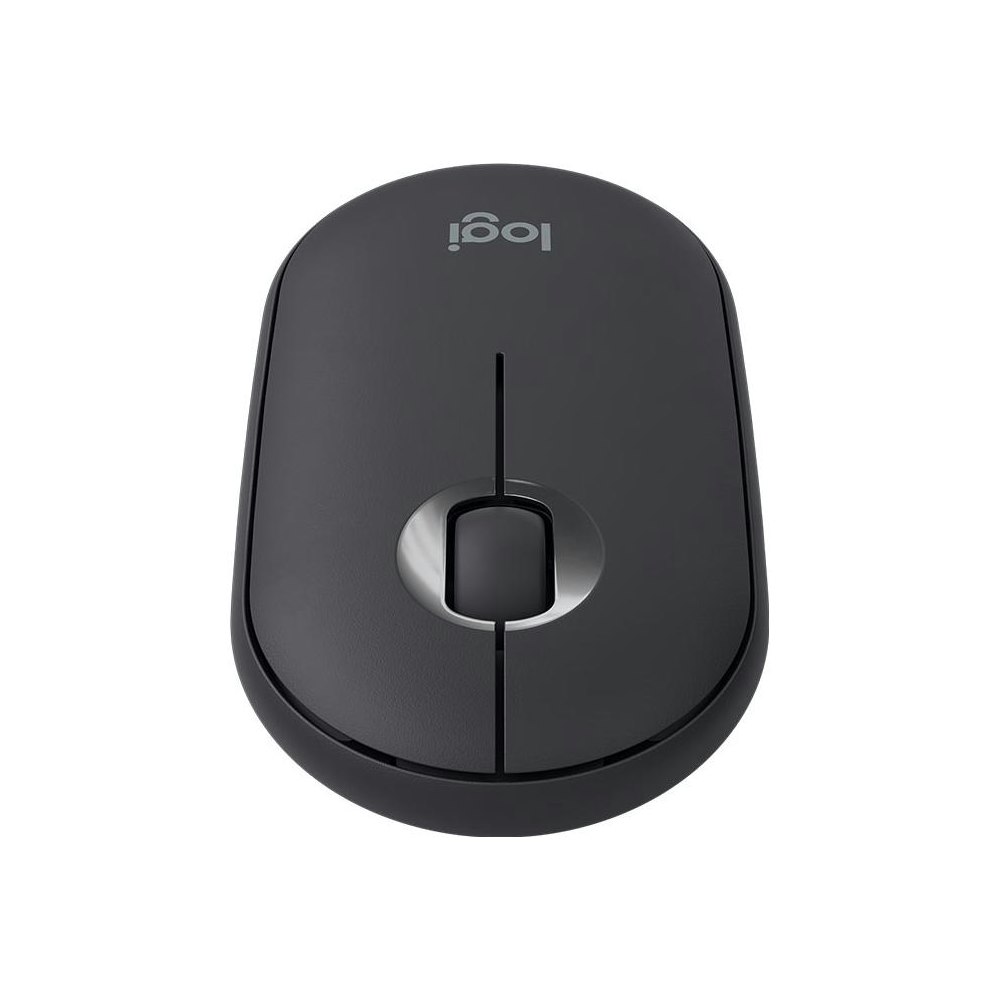 A large main feature product image of Logitech Pebble M350 Wireless Mouse - Graphite