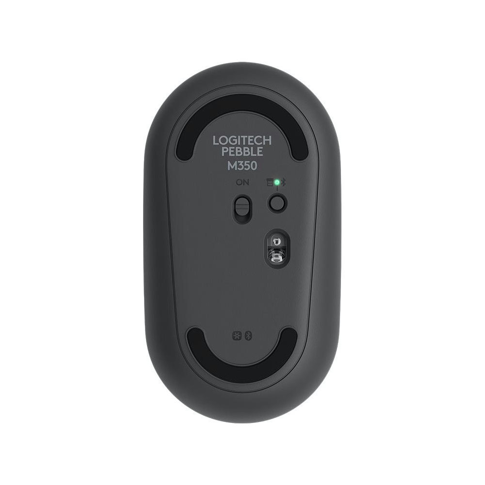 A large main feature product image of Logitech Pebble M350 Wireless Mouse - Graphite