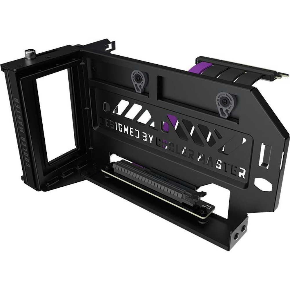 A large main feature product image of Cooler Master Vertical Graphics Card Holder Kit V3