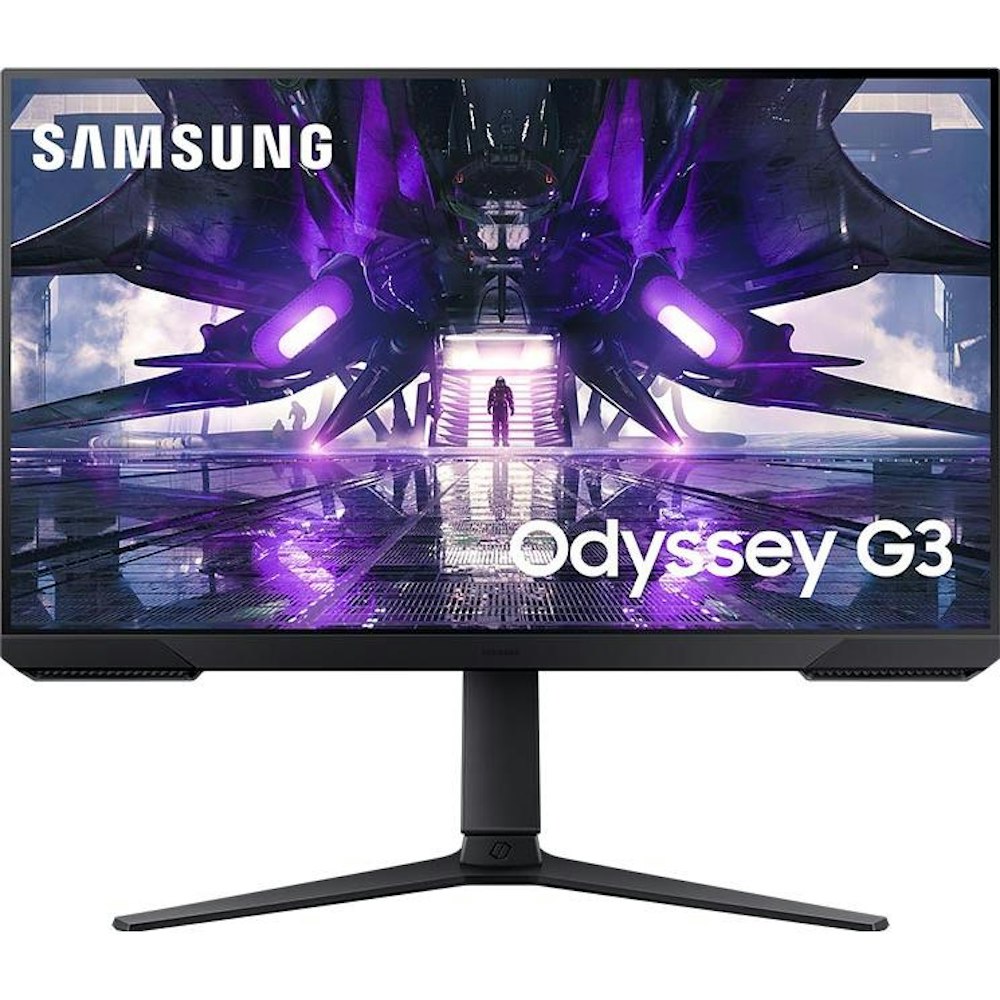 A large main feature product image of Samsung Odyssey G3 G32A 27" 1080p 165Hz VA Monitor
