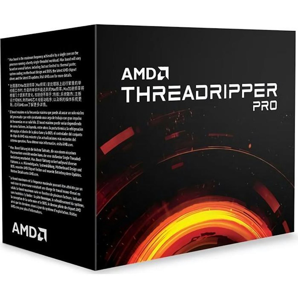 A large main feature product image of AMD Ryzen Threadripper Pro 5995WX 4.5GHz 64 Core 128 Thread sWRX8 - No HSF Retail Box