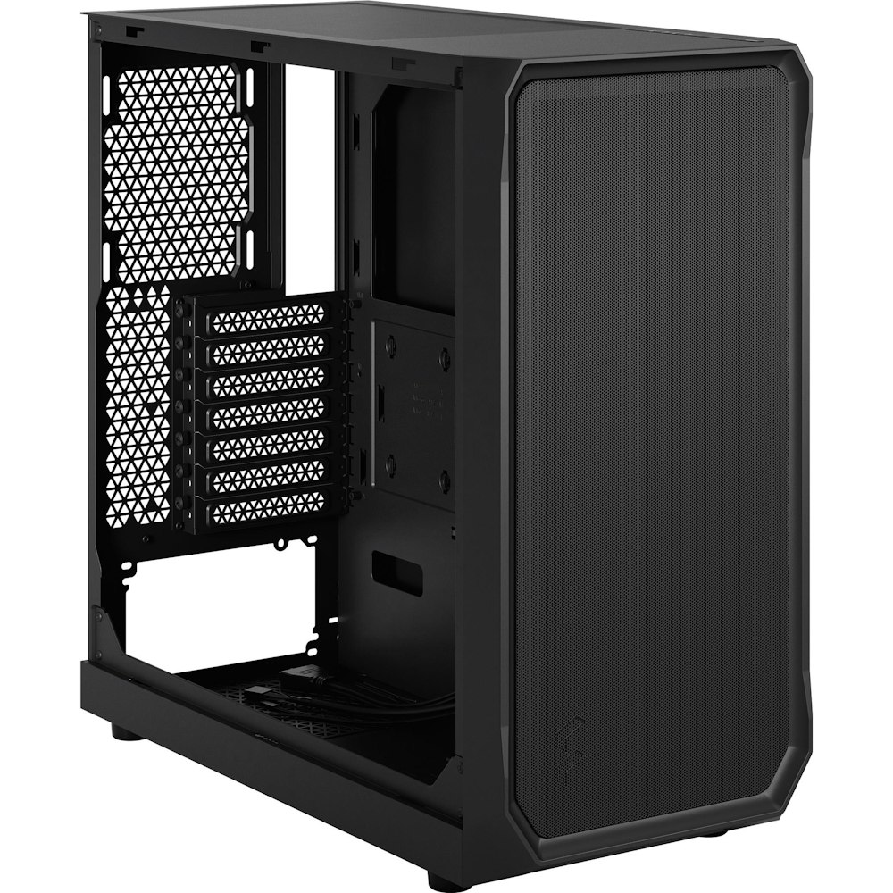 A large main feature product image of Fractal Design Focus 2 TG Clear Tint Mid Tower Case - Black