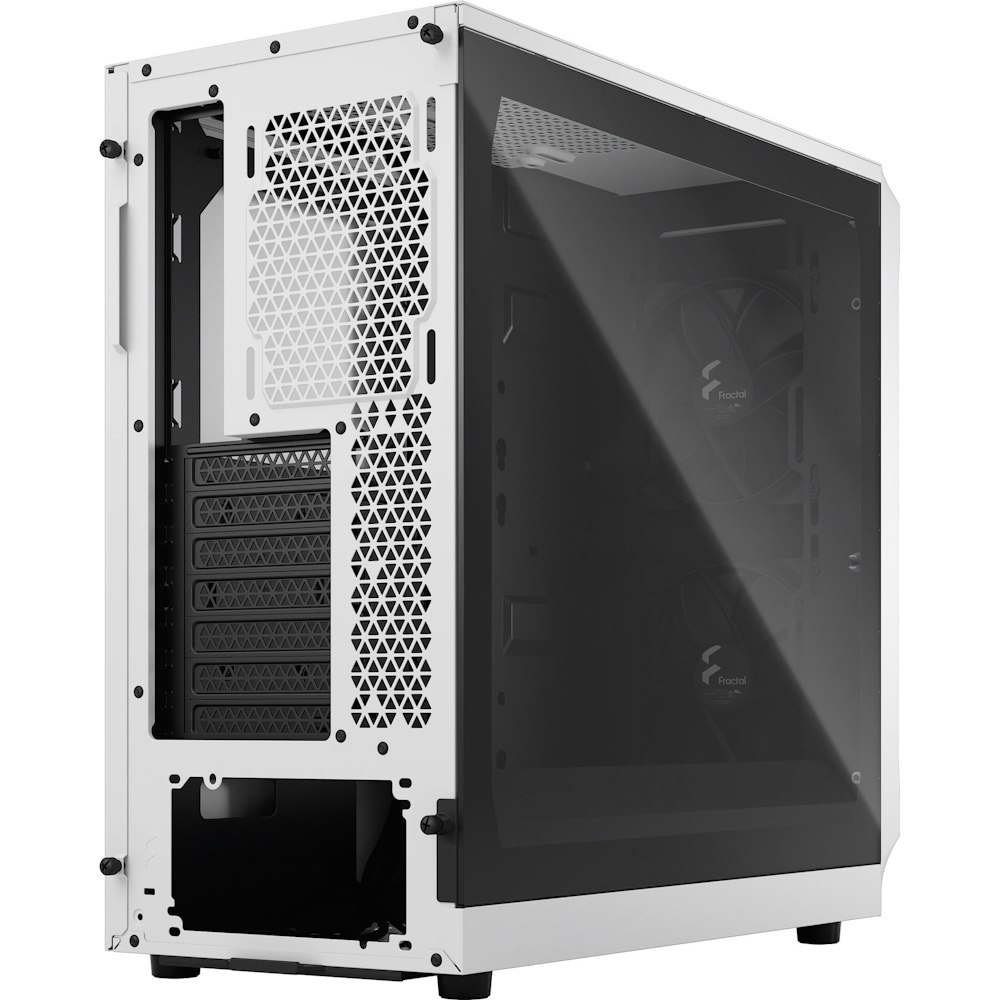A large main feature product image of Fractal Design Focus 2 TG Clear Tint Mid Tower Case - White
