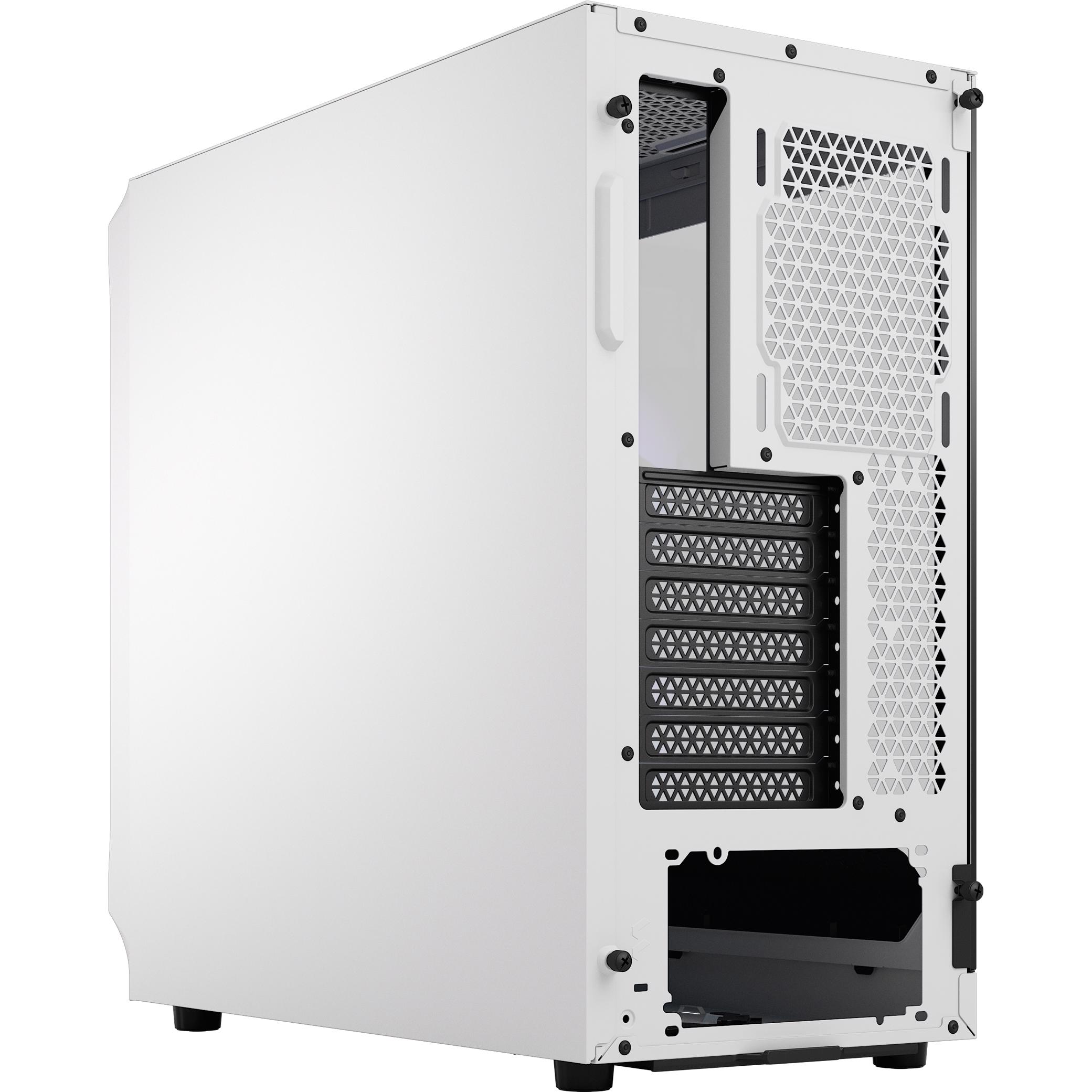 A large main feature product image of Fractal Design Focus 2 RGB TG Clear Tint Mid Tower Case (White)