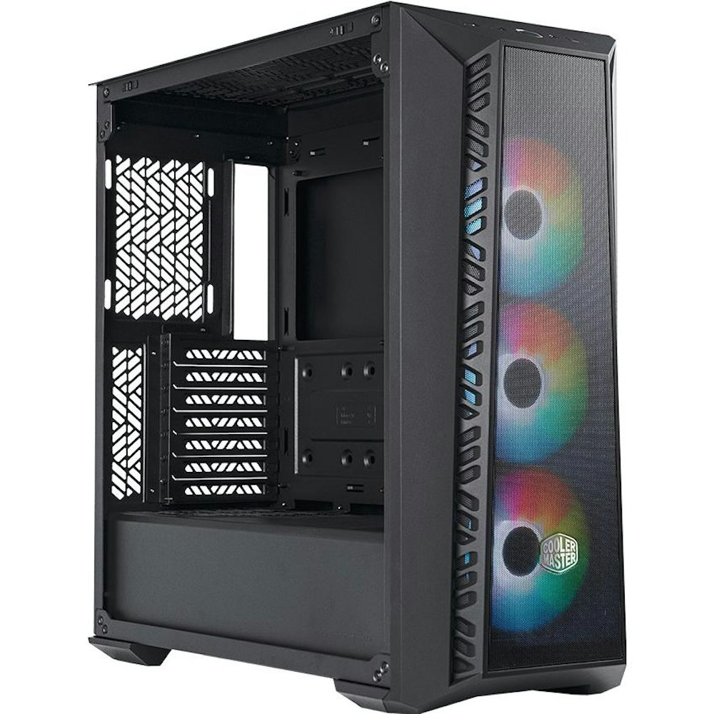 A large main feature product image of Cooler Master MasterBox 520 Mesh Mid Tower Case - Black