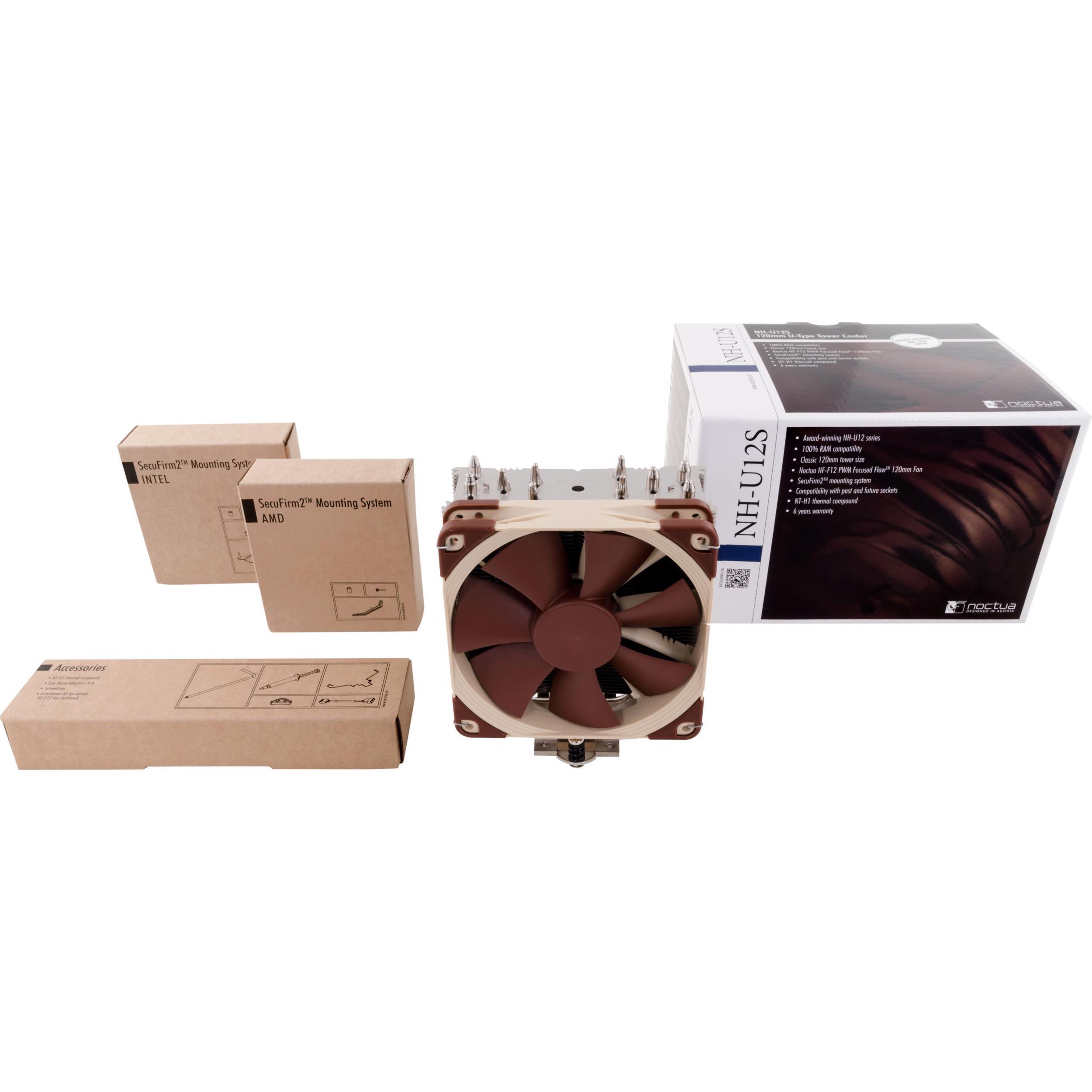 A large main feature product image of Noctua NH-U12S - Multi-Socket CPU Cooler