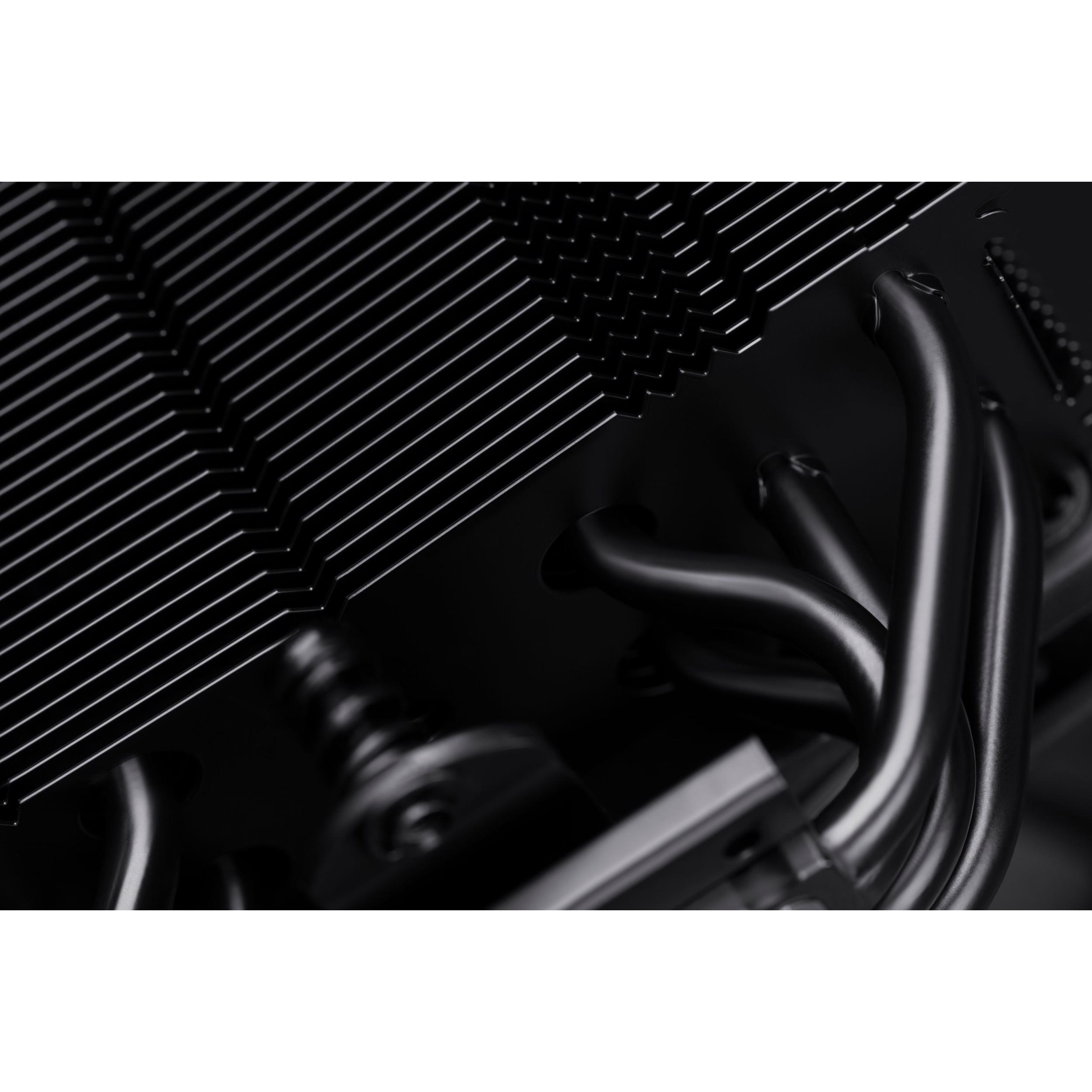 A large main feature product image of Noctua NH-U12S Chromax Black - Multi-Socket CPU Cooler