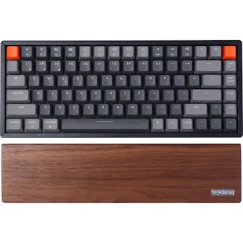 Product image of Keychron Walnut Keyboard Palm Rest - K2 / K6 - Click for product page of Keychron Walnut Keyboard Palm Rest - K2 / K6