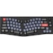A product image of Keychron Q8 RGB Ergonomic Mechanical Keyboard - Carbon Black (Brown Switch)