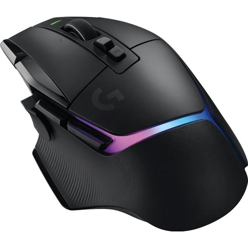 A large main feature product image of Logitech G502 X PLUS RGB Wireless Gaming Mouse - Black