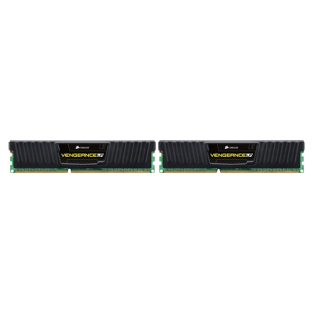 A large main feature product image of Corsair 16GB Kit (2x8GB) DDR3 Vengeance Low Profile C9 1600MHz - Black