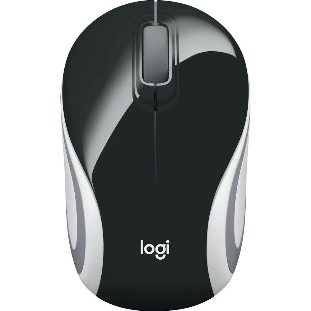 A large main feature product image of Logitech M187 Wireless Ultra Portable Mouse - Black