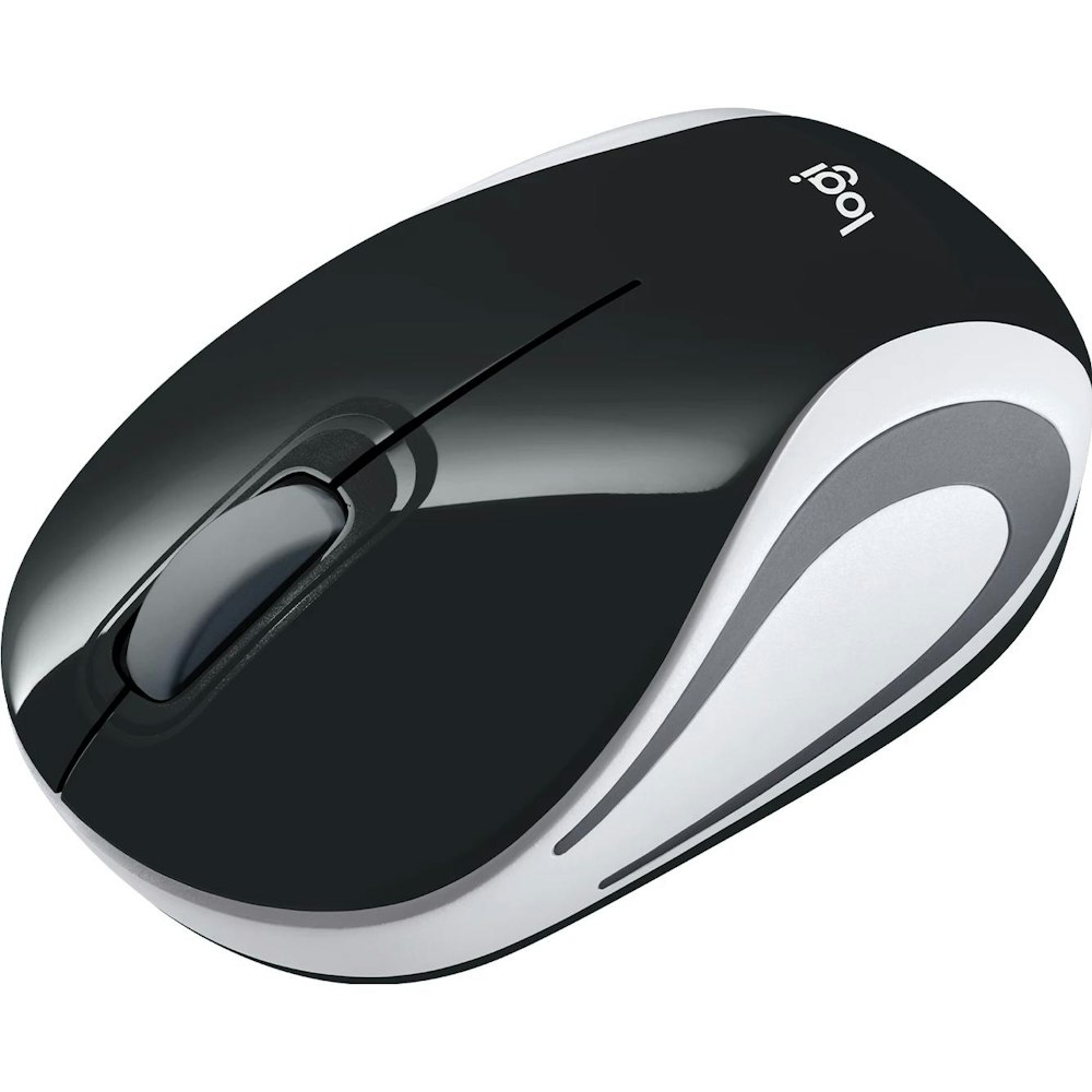 A large main feature product image of Logitech M187 Wireless Ultra Portable Mouse - Black