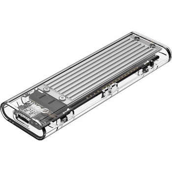 Product image of ORICO Clear M.2 NVMe Type-C USB 3.1 SSD Enclosure - Silver - Click for product page of ORICO Clear M.2 NVMe Type-C USB 3.1 SSD Enclosure - Silver