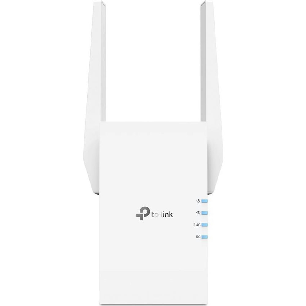 A large main feature product image of TP-Link RE705X - AX3000 Wi-Fi 6 Mesh Range Extender