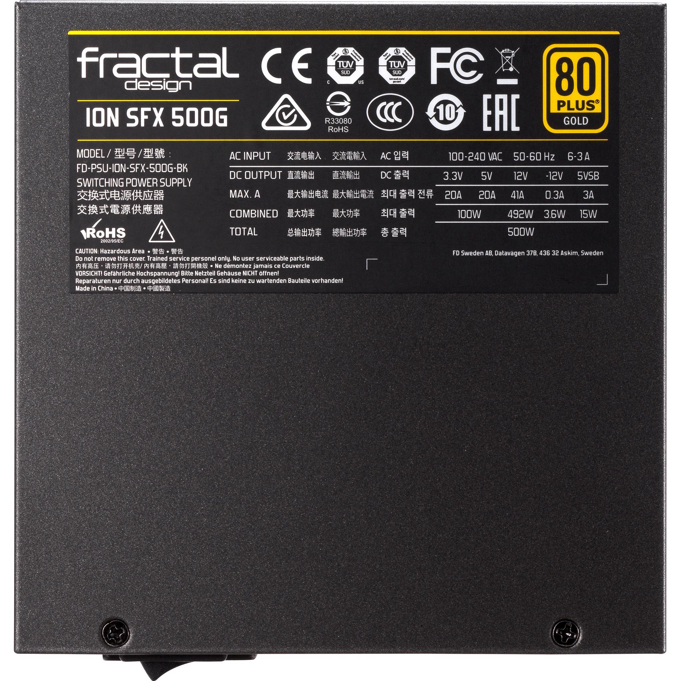 Fractal Design Ion 650W Gold SFX-L Modular PSU | PLE Computers