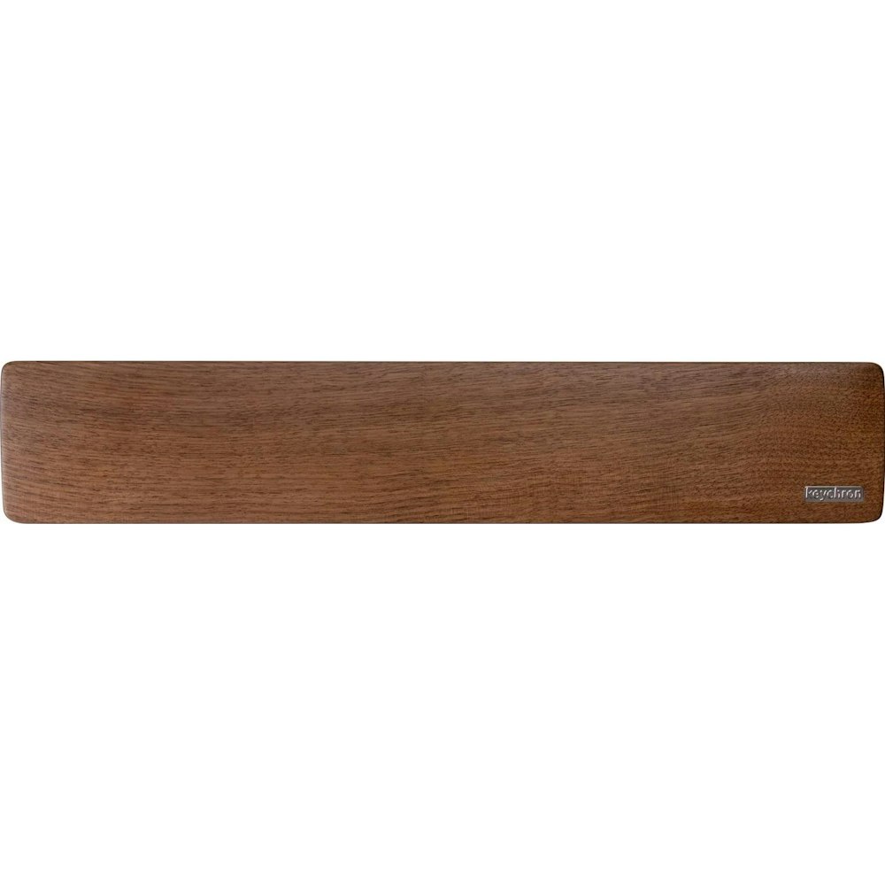 A large main feature product image of Keychron Walnut Keyboard Palm Rest - K10 / C2