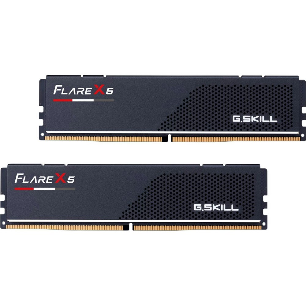 A large main feature product image of G.Skill 32GB Kit (2x16GB) DDR5 FlareX5 AMD EXPO C36 6000MHz - Black