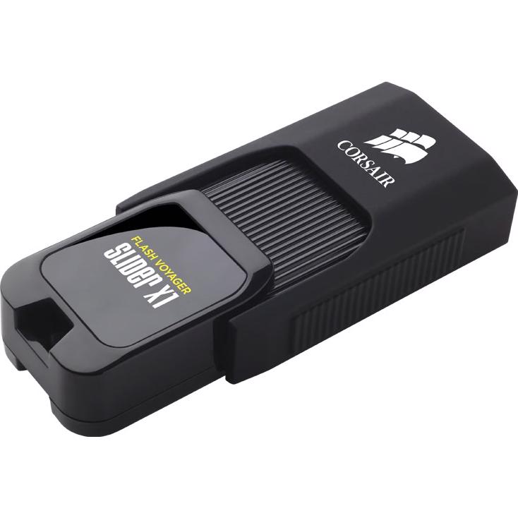 A large main feature product image of Corsair Flash Voyager Slider X1 128GB USB 3.0 Type-A Flash Drive