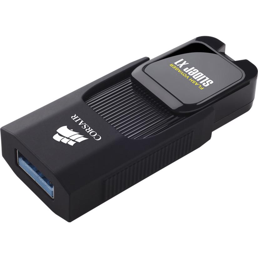 A large main feature product image of Corsair Flash Voyager Slider X1 128GB USB 3.0 Type-A Flash Drive
