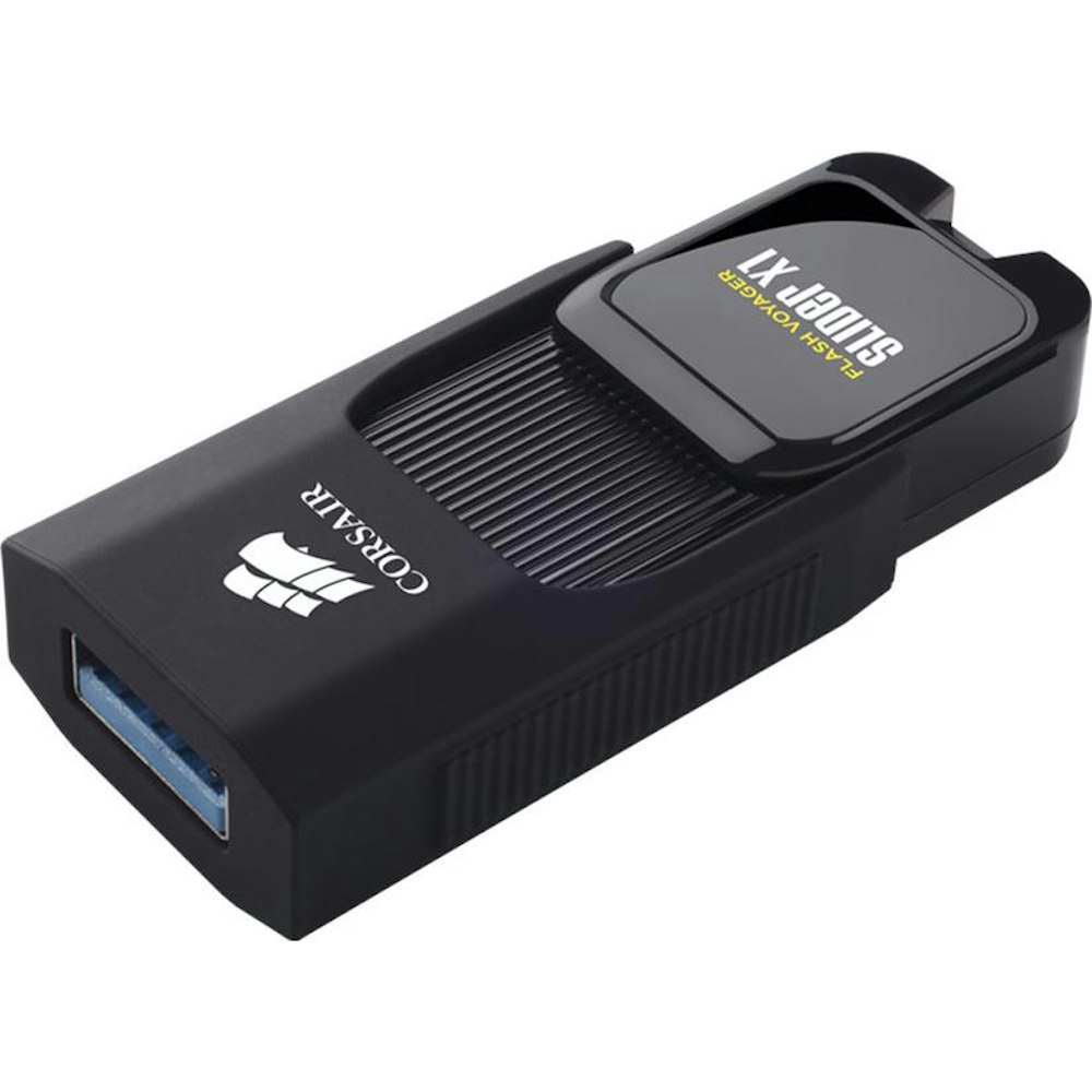 A large main feature product image of Corsair Flash Voyager Slider X1 USB 3.0 128GB USB Drive