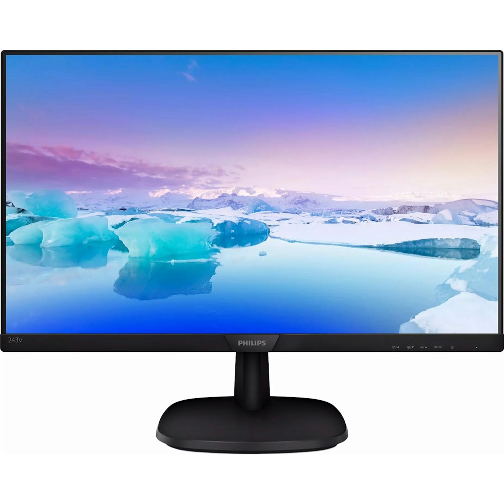 A large main feature product image of Philips 243V7QJAB - 23.8" FHD 75Hz IPS Monitor