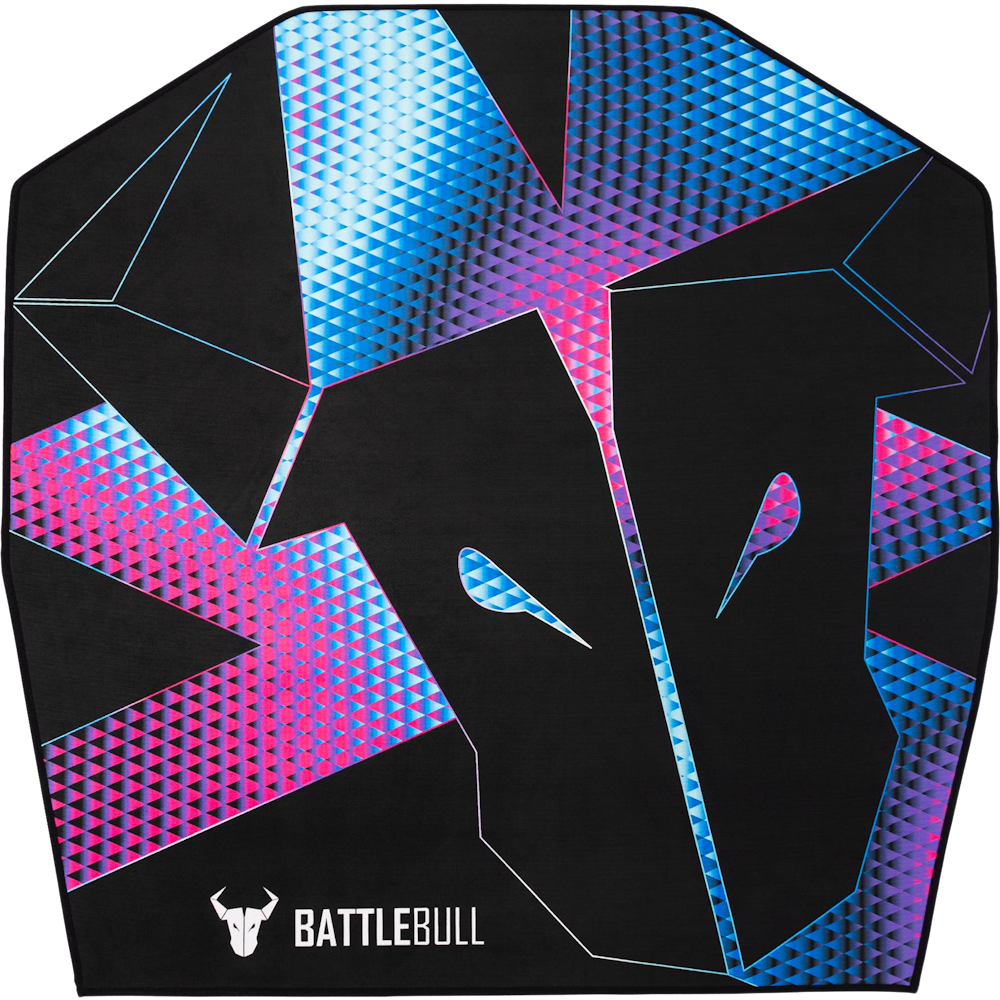 A large main feature product image of BattleBull Zoned Floor Chair Mat - Diamond Dark