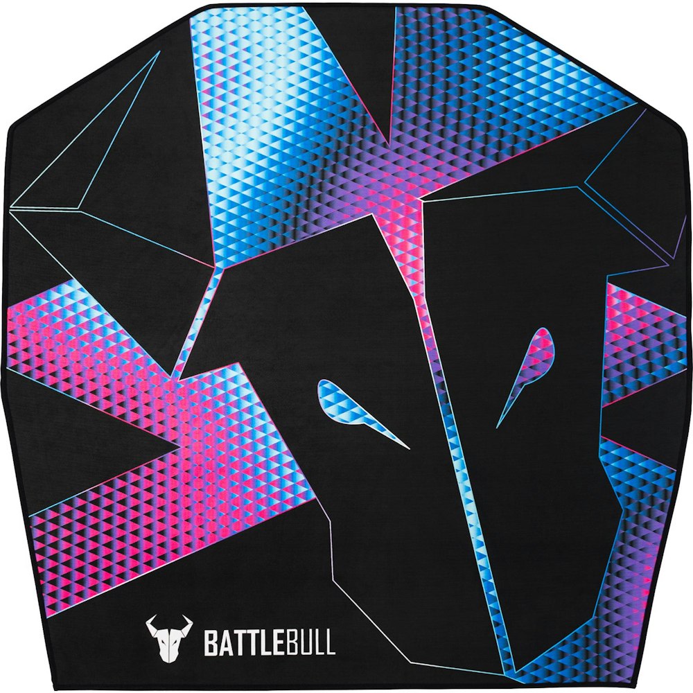 A large main feature product image of BattleBull Zoned Floor Chair Mat - Diamond Dark