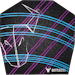 A product image of BattleBull Zoned Floor Chair Mat - Tracks Neon