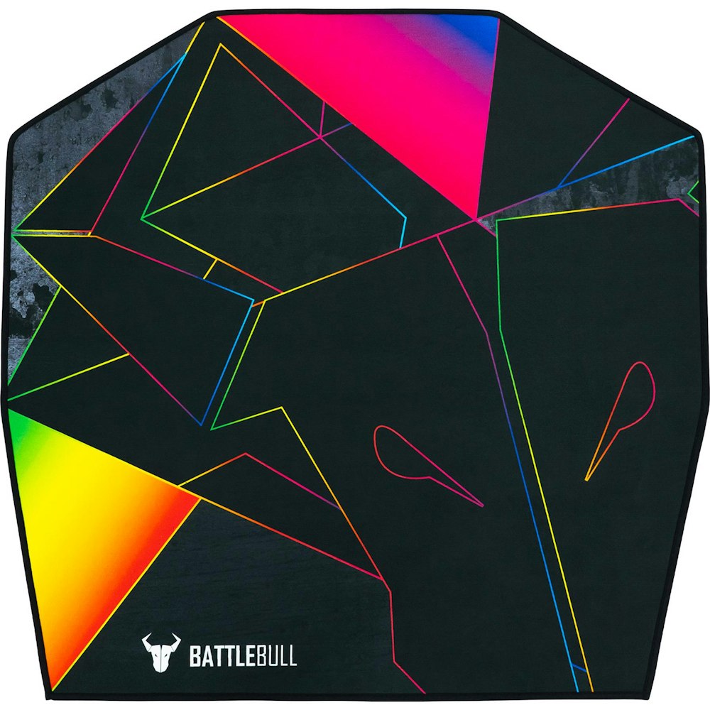 A large main feature product image of BattleBull Zoned Floor Chair Mat - Multi/Black