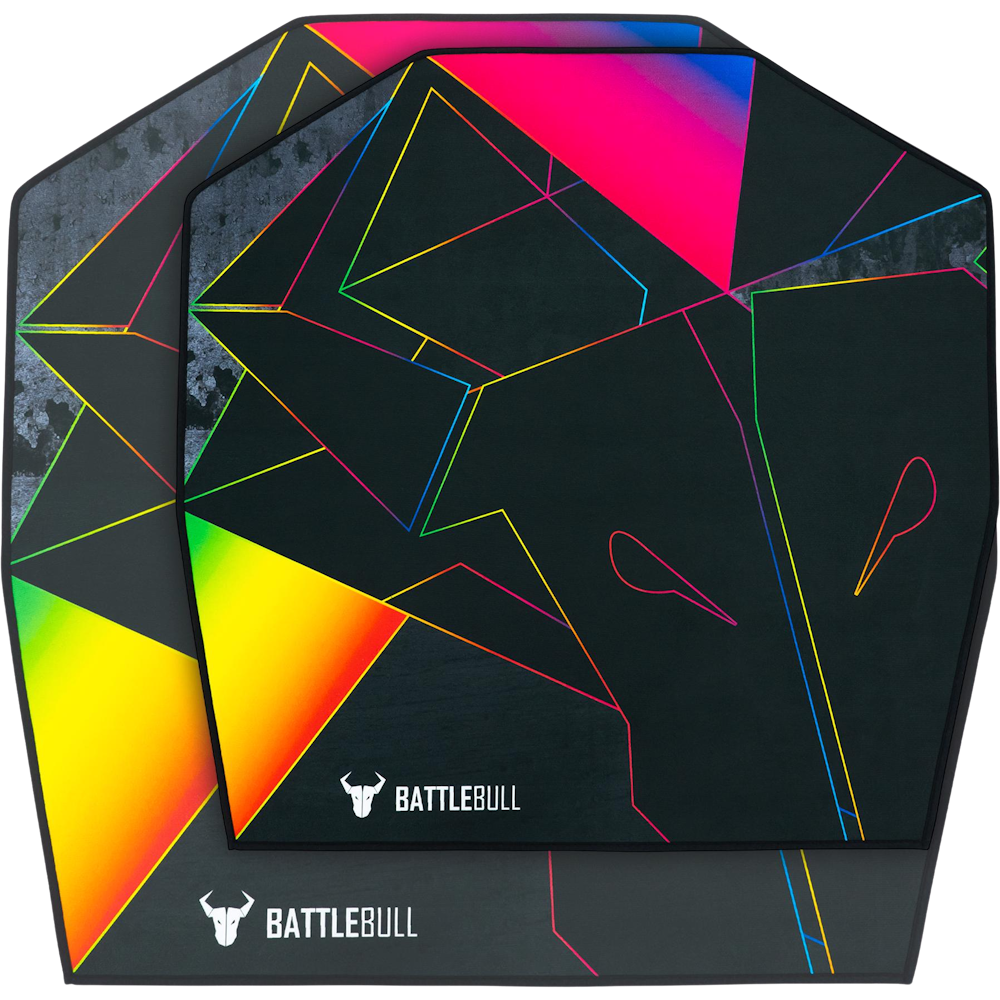 A large main feature product image of BattleBull Zoned Mini Floor Chair Mat - Multi/Black