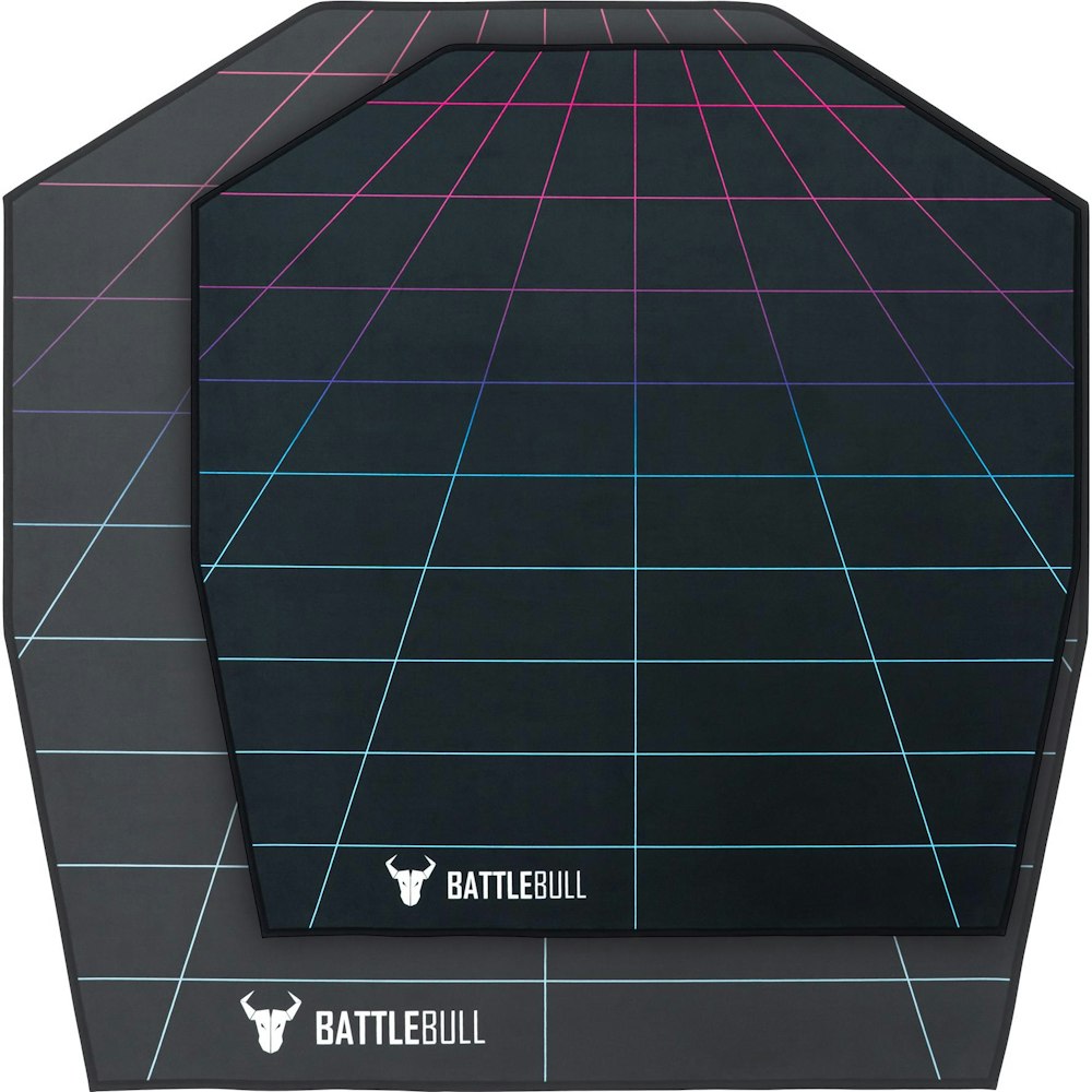 A large main feature product image of Battlebull Zoned Mini Floor Chair Mat - Grid