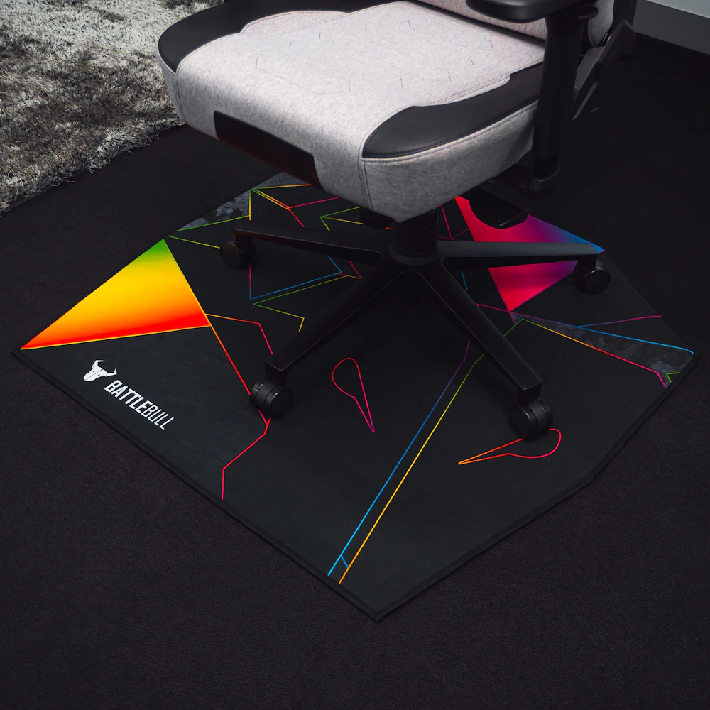 A large main feature product image of BattleBull Zoned Mini Floor Chair Mat - Grid