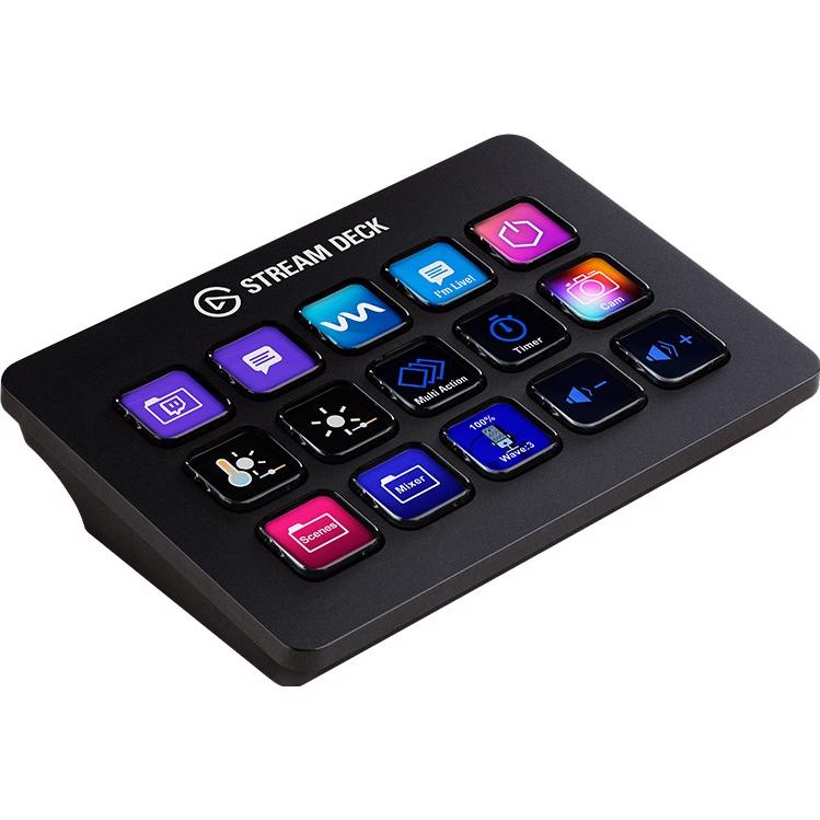 A large main feature product image of Elgato Stream Deck MK.2 - Black