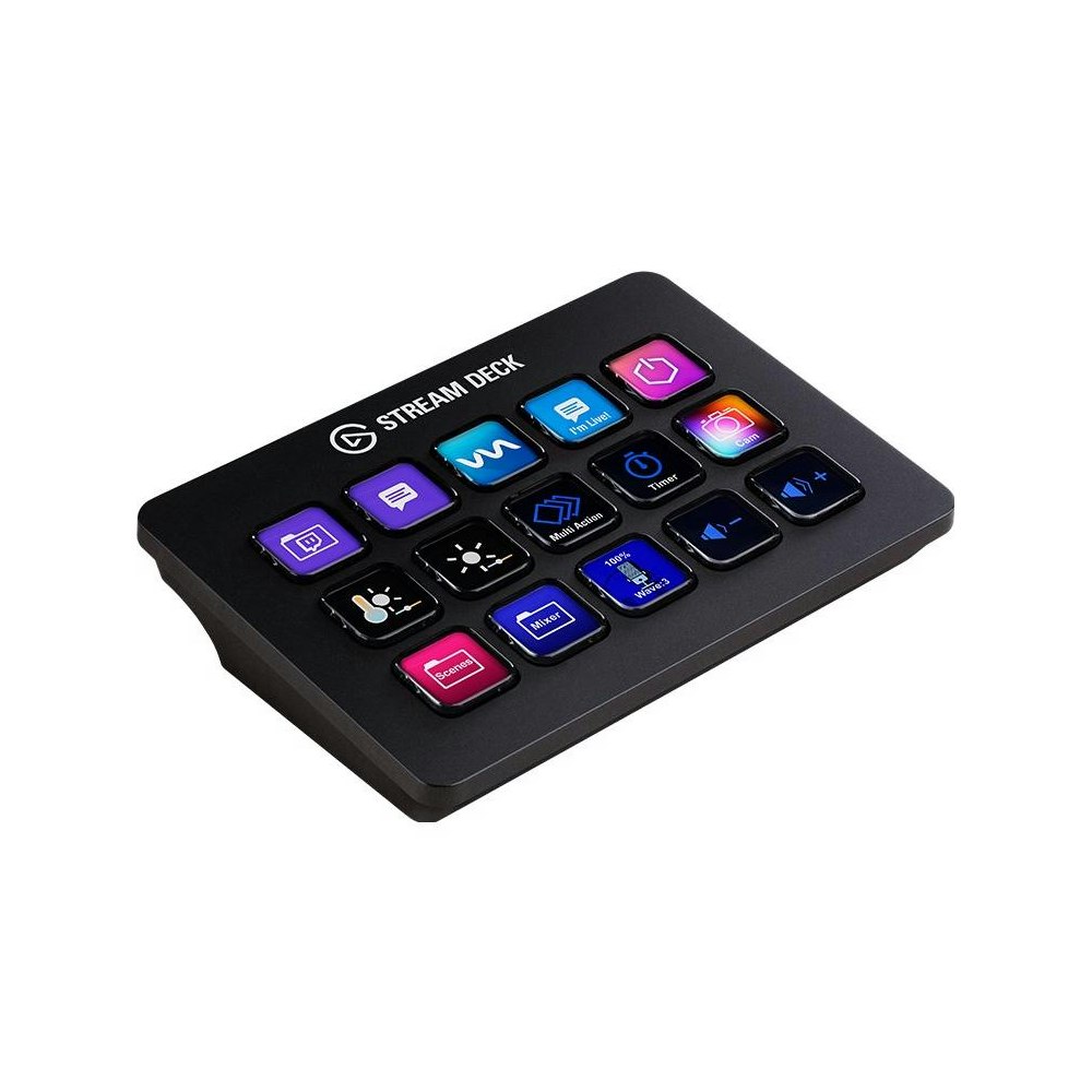 A large main feature product image of Elgato Stream Deck MK.2 - Black