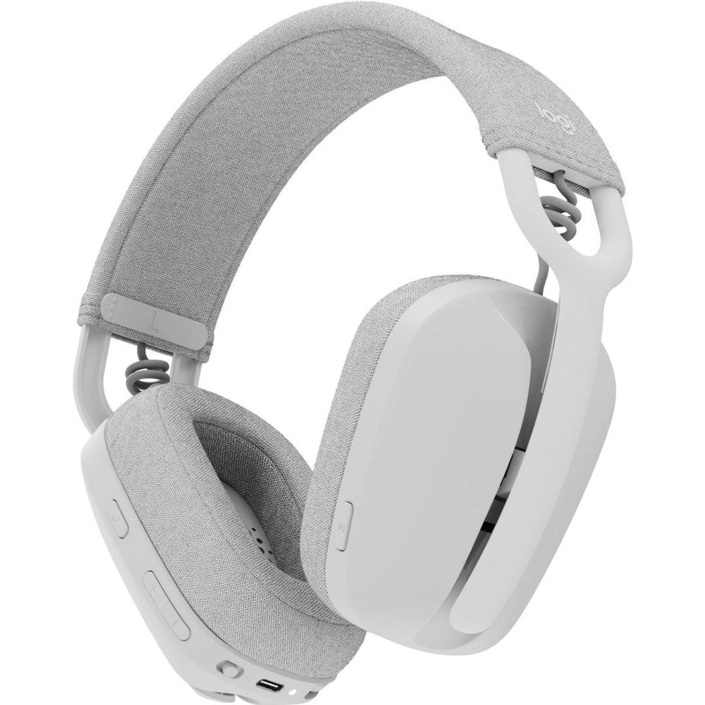 A large main feature product image of Logitech Zone Vibe 100 Wireless Bluetooth Headset - Off White