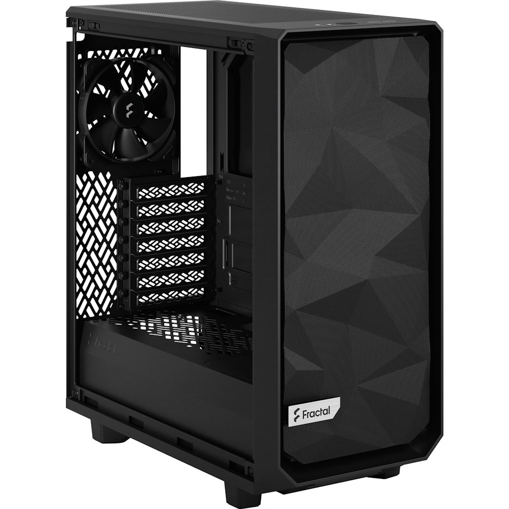 A large main feature product image of Fractal Design Meshify 2 Compact Lite TG Light Tint Mid Tower Case - Black