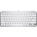 A product image of Logitech MX Keys Mini Minimalist Wireless Illuminated Keyboard - Pale Grey