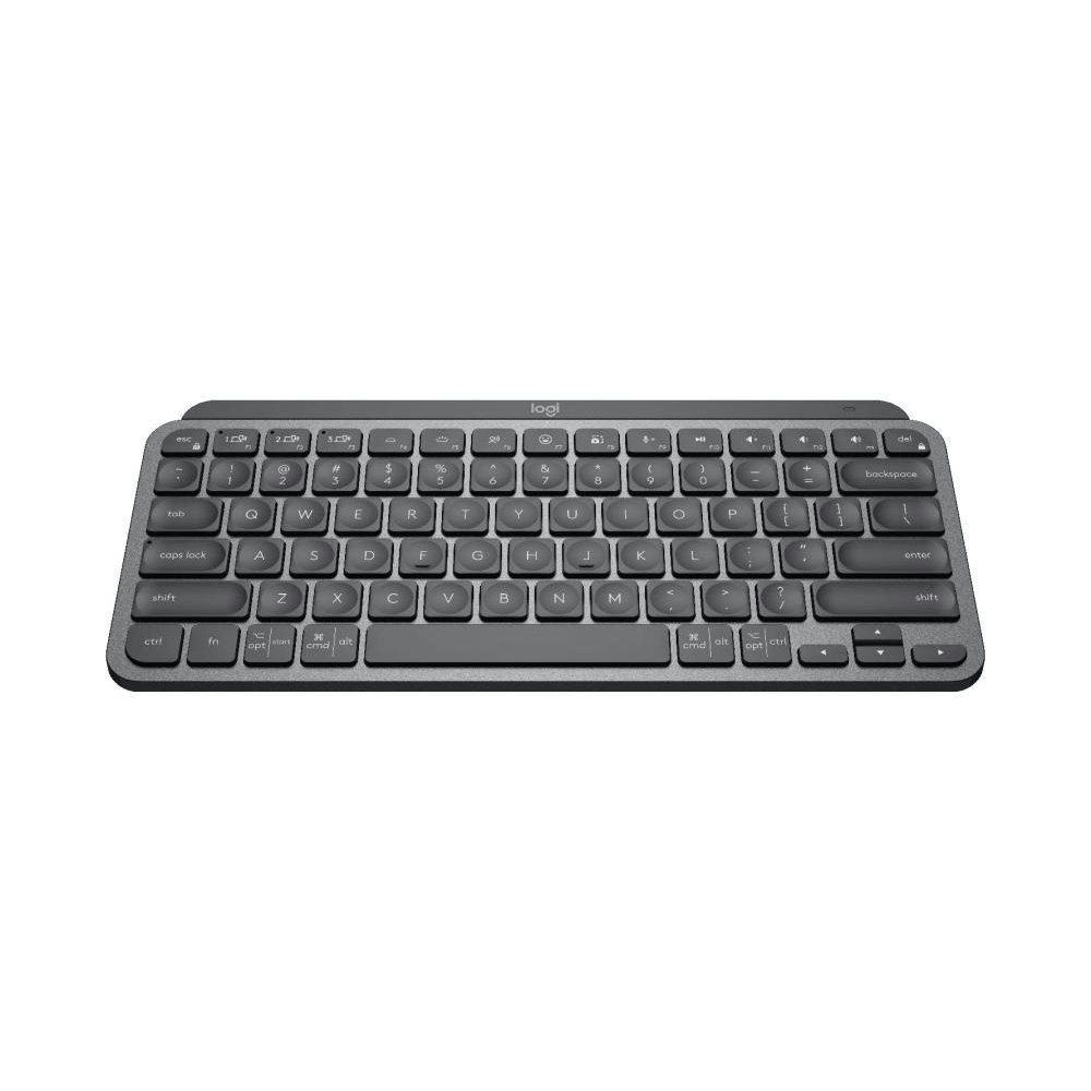 A large main feature product image of Logitech MX Keys Mini Minimalist Wireless Illuminated Keyboard - Graphite