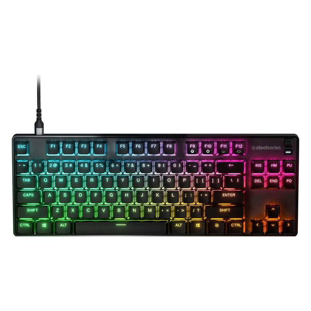 A large main feature product image of SteelSeries Apex 9 TKL - Gaming Keyboard (OptiPoint Switch)