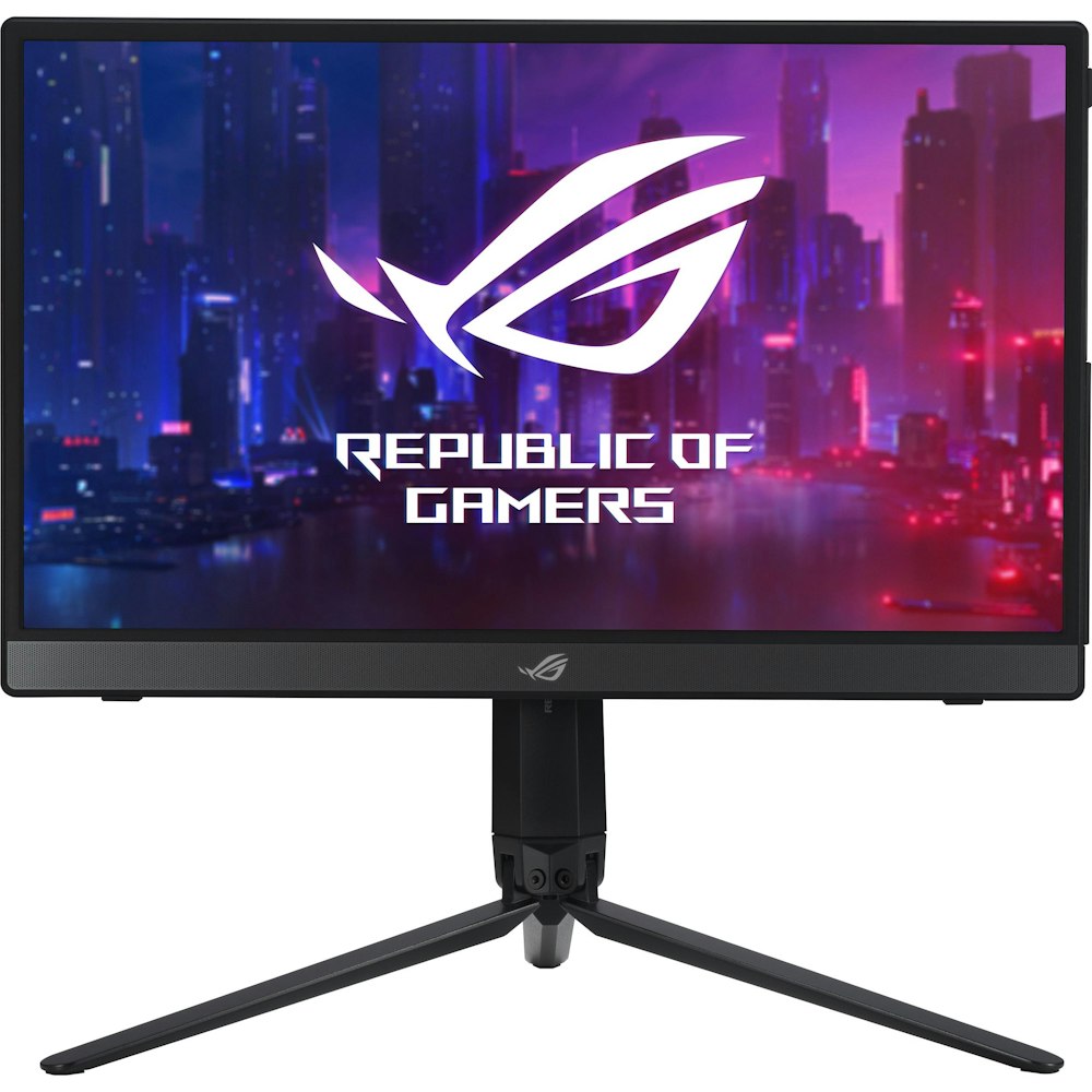 A large main feature product image of ASUS ROG Strix XG16AHP 15.6" FHD 144Hz IPS Monitor
