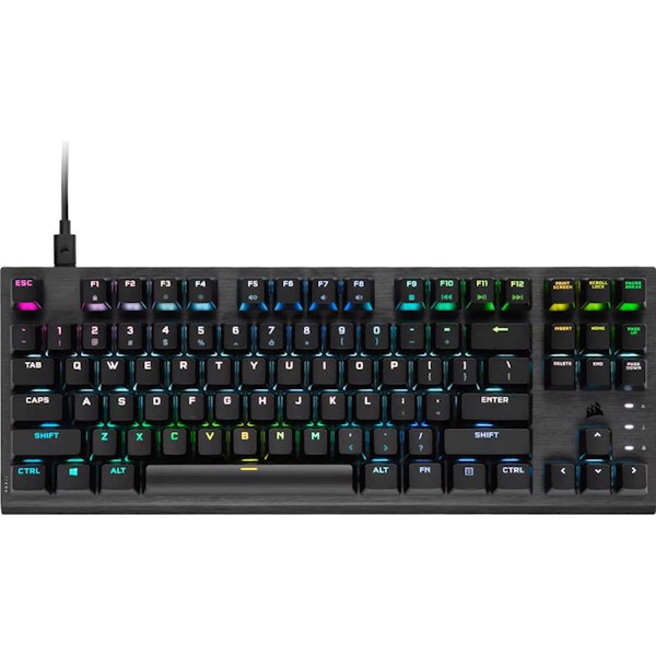 Corsair K60 PRO TKL RGB OpticalMechanical Gaming Keyboard, Backlit RGB