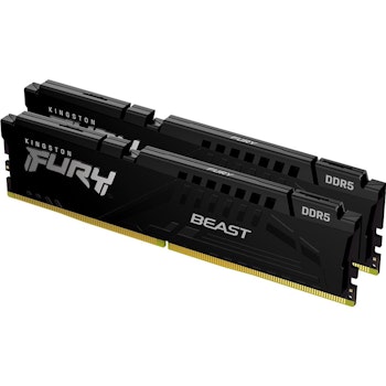 Product image of Kingston 32GB Kit (2x16GB) DDR5 Fury Beast AMD EXPO C36 6000MHz - Black - Click for product page of Kingston 32GB Kit (2x16GB) DDR5 Fury Beast AMD EXPO C36 6000MHz - Black